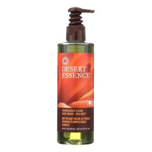 Desert Essence Thoroughly Clean Face Wash with Sea Kelp Tea Tree Oil Nourishing Castile Soap Coconut Oil & More - Gently Remove Dirt & Impurit