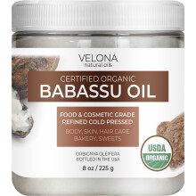 velona Babassul USDA-zertifiziertes Bio-l  8 oz | 100 % reines und natrliches Trgerl | Raffiniert kaltgepresst | Gesicht, Haare, Krper- und Ha