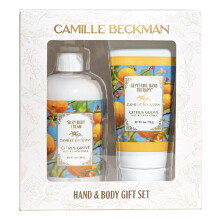 Camille Beckman Hand and Body Duet Set Silky Body and Glycerine Hand Cream Citrus Grove