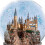 Hogwarts Express beleuchteter Musikglobus mit fahrendem Zug 4