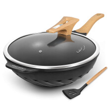 COOKLOVER Woki i patelnie do smazenia z powloka nieprzywierajaca Odlew aluminiowy odporny na zarysowania W 100% bez PFOA Indukcyjna patelnia Wok