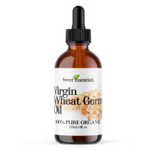 100% Biologisch Ongezuiverde Tarwekiemolie | Geïmporteerd uit Italië | 4oz Fles | 100% Puur - Virgin | Koudgeperst