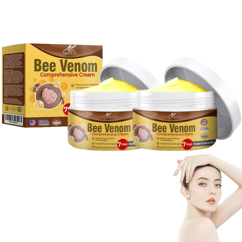 Gaukomzs Cream 2Pcs Bee Venom Visibly Reduces Skin Blemishes And Smoothes Skin