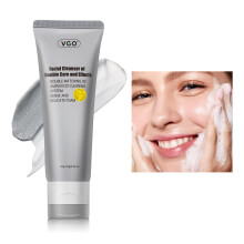 VGO Nettoyant Facial, Lavage Quotidien Double Effet, Masque en Boue & Nettoyant Acide Aminé Tube Double 1, 3.52