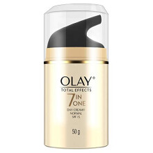 Olay Total Effects Dagcrème met SPF 15 | Bestrijdt 7 tekenen van veroudering | Met Niacinamide en Groene Thee Extract
