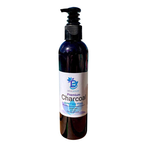 Diva Stuff Charcoal Sulphur Vitamin B3 and Tea Tree Premium Acne Control Face Wash  8 unc
