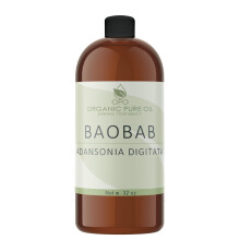 OPO Baobabl  reines, kaltgepresstes, unraffiniertes, veganes, gentechnikfreies Trgerl fr Haare, Haut, Gesicht, Krperschmerzen, nhrende, natrl