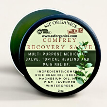 SSF Organics Comfrey Recovery Salbe, Ultra Potent Heilbalsam für schnelle Genesung und Linderung.