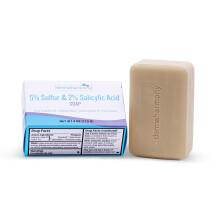 DermaHarmony Seifenstck mit 5 % Schwefel und 2 % Salicylsure, 113 g  Hergestellt fr Menschen mit seborrhoischer Dermatitis, Schuppen und Psor