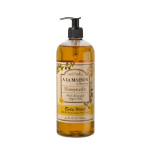 A LA MAISON French Hydrating Liquid Body Wash Sweet Almond Natrliches Duschgel mit therischen len biologisch abbaubar, auf pflanzlicher Basis,