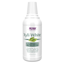 NOW Solutions Xyliwhite Colutrio Sabor Refrescante de Hortel Refresca Naturalmente o Hlito, Limpa Dentes e Gengivas 16 onas