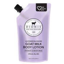 Dionis Ziegenmilch-Hautpflege-Krperlotion, 16,9 Unzen, Nachfllbeutel, tierversuchsfrei, saubere Inhaltsstoffe und dermatologisch getestete Lotion f