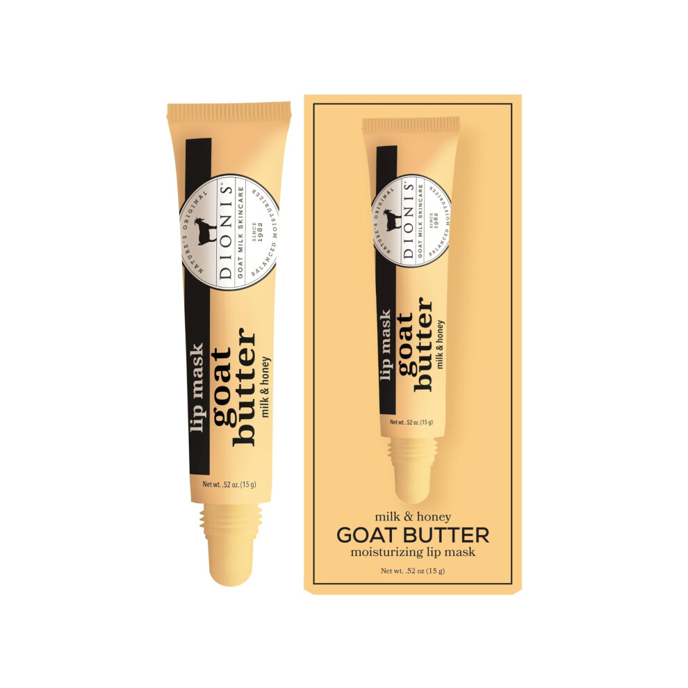 Photos - Lipstick & Lip Gloss Dionis Goat Butter Overnight Leave On Lip Mask - Goat Milk Jojoba & Moringa Oils Hydrate Moisturize & Repair Cracked Chapped 