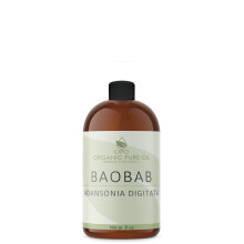Baobabl  reines 8 oz kaltgepresstes, unraffiniertes, veganes, gentechnikfreies Bulk-Trgerl fr Haare, Haut, Gesicht, Krperschmerzen, nhrende na