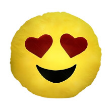 Dekorativn poltr Blinkee Light Up Emoji Heart Eyes  nylonov vpln  prumer 18 palcu