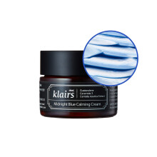 DearKlairs Midnight Blue Calming Cream, Svalkande, Rodnadslindrande Fuktighetskräm för Känslig Hud