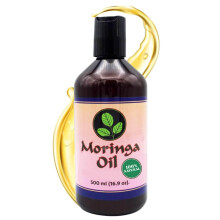 Moringa-l 16,9 oz  Natrliches Gesichts-, Haar- und Krperl, 100 % reines, kaltgepresstes und unraffiniertes Moringa-Samenl, glutenfrei, gentechn