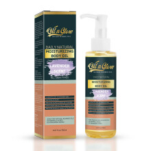 OilnGlow 100% Pure Natuurlijke Hydraterende Bodyolie na Douche met Vitamine E, Kokos, Jojoba, Olijf & Amandel