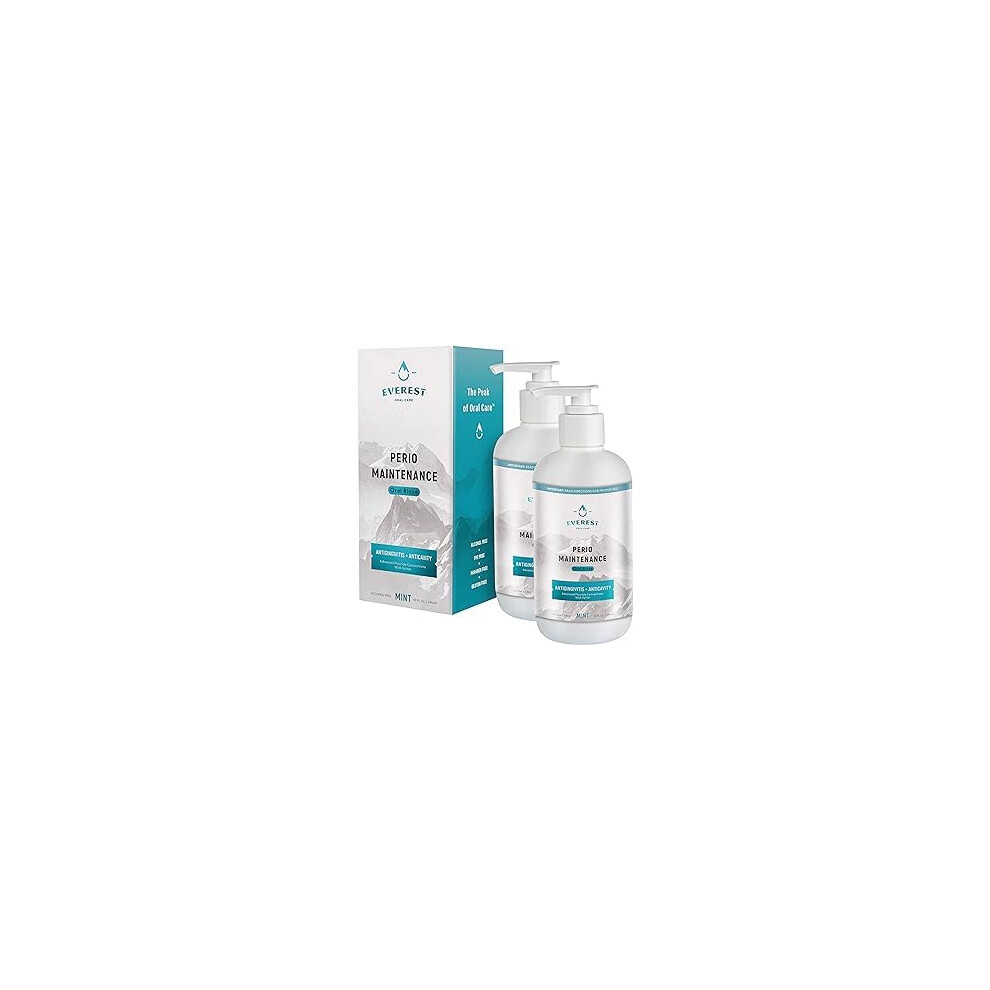 Everest Mundpflege Perio Maintenance Alcohol Free Mouthwash - Concentrated Mouthwash For Bad Breath, Plaque, Sensitive Teeth, And Gingivitis Or Gum Disease - Fresh Mint