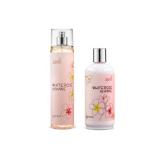 Home Spa drek 10 oz Hluboce hydratacn vonn telov mlko & 8 oz. Sada jemnch vonnch telovch mlh v luxusnm samopci pro eny a dvky (Jasmn z b