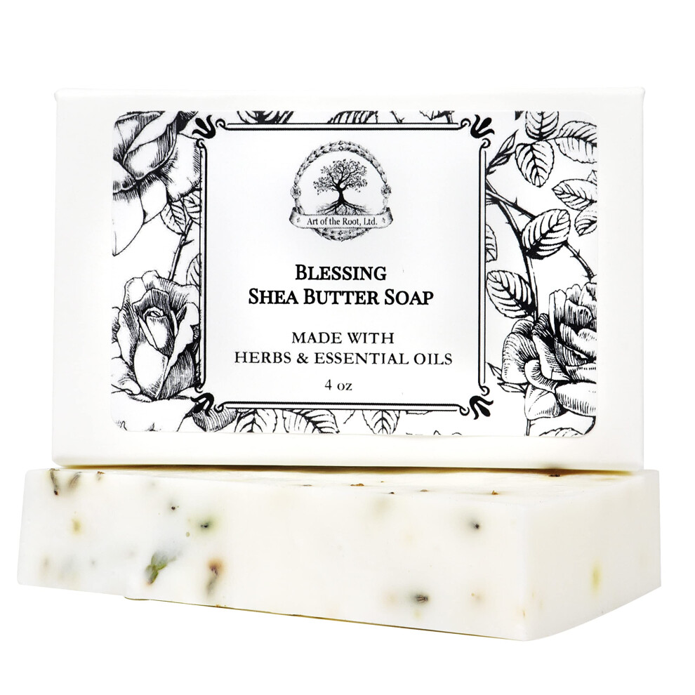 Art Of The Root Blessing Shea Butter Herbal Soap | Abundance Peace & Good Fortune Rituals | Wiccan Pagan Hoodoo Magick