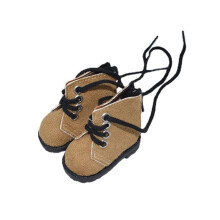 niannyyhouse 20 cm plys dukke l?dersko L?ngde 5,4 cm 8 tommer dukketilbeh?r (brun)
