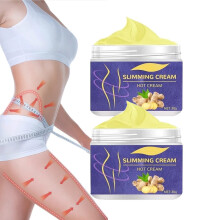 2 Stck Ingwer-Schlankheitscreme, Bauchstraffungscreme, Nabel, Arm, Bein, Bauch, Fettverbrennungscreme, Gewichtsverlust, hautstraffendes, feuchtigkei