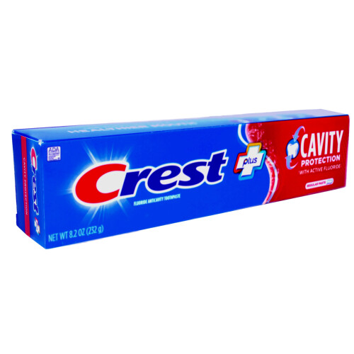 Crest Crest Fluoride Cavity Protection Toothpaste 8.2 Ounce Regular Paste  Bulk Toothpaste  Prevents Cavities Before They Start (8 Pack) 1