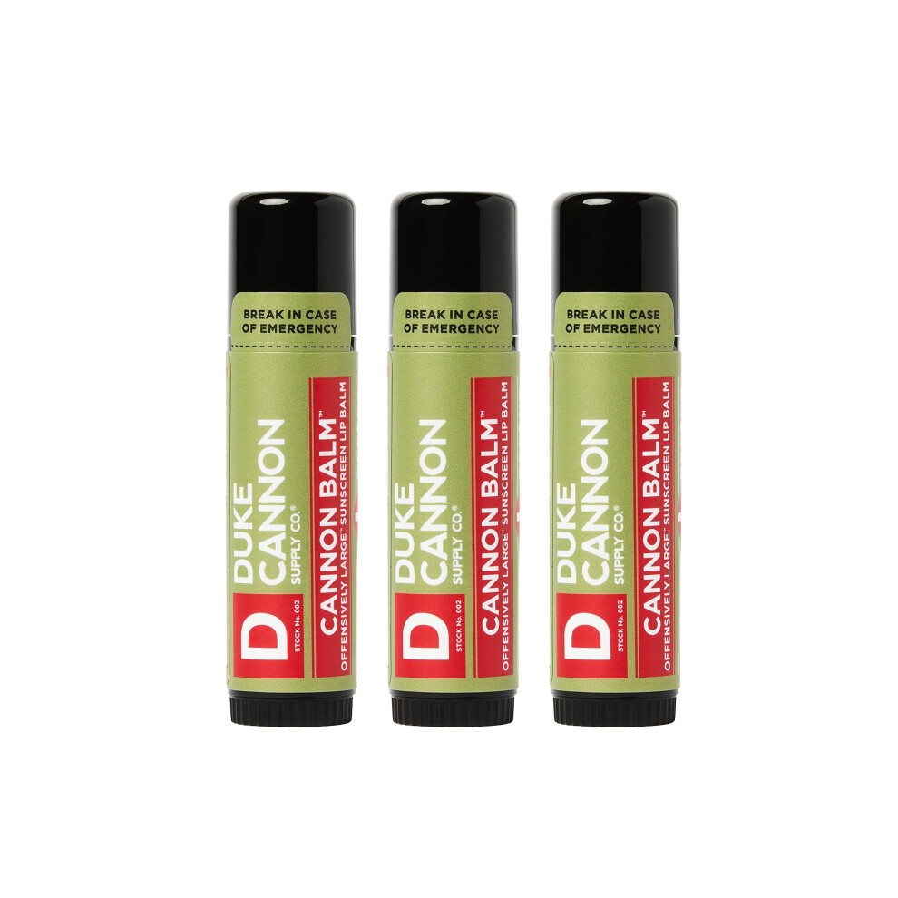 Duke Cannon Supply C Duke Cannon Supply Co. - Tactical Lip Protectant Balm Fresh Mint (3 Pack Of 0.56 Oz) Superior Performance Lip Protection Balm For Hard Working M