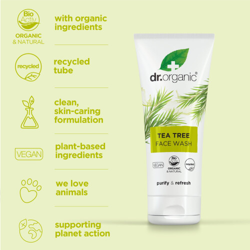 Organic Doctor Tea Tree Face Wash 6.8 Fluid Ounce 2