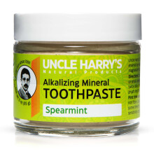 Uncle Harry's natrliche und fluoridfreie remineralisierende Zahnpasta  erfrischt den Atem und strkt den Zahnschmelz  grne Minze, 85 ml (1er-