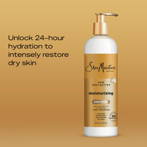 Shea Moisture Feuchtigkeits-Bodylotion, Rohe Sheabutter 1