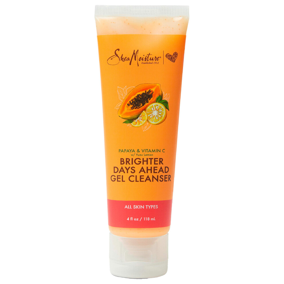 Sheamoisture Gel Cleanser For Dull  Uneven Skin Tone Papaya and Vitamin C Face Cleanser For Uneven Skin Tone 4 oz