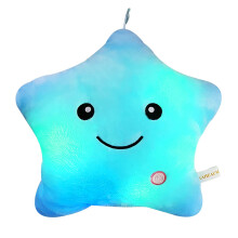 KAHEAUM Niedliche LED-Nachtleuchtende Kisseneinstze, Stern-Kuscheltiere, Plschtiere fr Kinder, Geschenk zum Kindertag, Sohn, Tochter, Mdchen, Jun