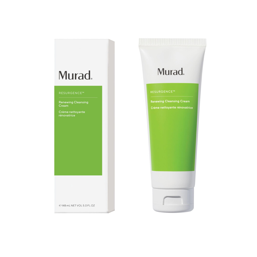 Murad Renewing Cleansing Cream - Anti-Aging Cleansing Cream Face Wash - Lactic Acid And Antioxidant Vitamin-E Face Cleanser For Tightening 5 Fl
