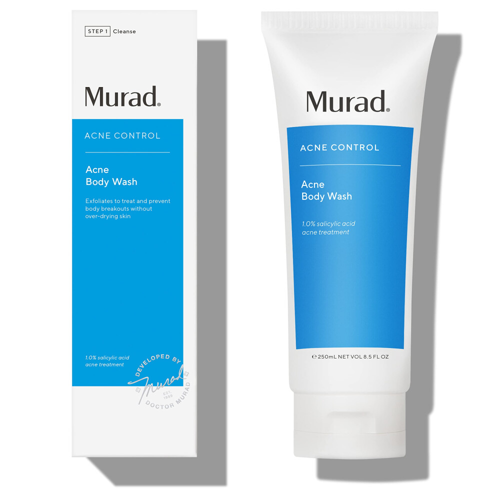 Murad Acne Body Wash - Acne Control All-Over Blemish Cleanser with Salicylic Acid & Green Tree Extract - Exfoliating Skin Care Treatment Backed b