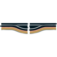 Scalextric Digitale Pit Lane In en Uit Track Linkerhand 1:32 Slotcar Racebaan C7014