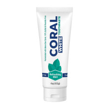 Bianco di corallo - dentifricio menta bianca corallo SL fluoruro naturale SLS libero calcio di corallo che rimborsa il dentifricio 4 once