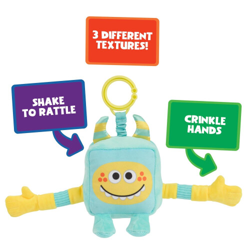 Super Simple WowWee Sensory Plush Monsters Rizzo (Blue) with 5+ Sensory Features (Ages 0+) 2