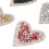 20 Stück Harz Strass Herzen Aufbügelpatches DIY 3
