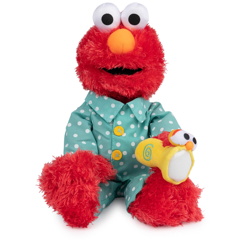 Gund Sesame Street Official Bedtime Elmo Muppet Plush, Premium Glow-In-The-Dark Plush Toy For Ages 1 & Up, Red, 12”