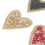 20 Stück Harz Strass Herzen Aufbügelpatches DIY 5