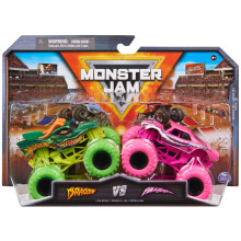 Drago Oficial Monster Jam vs. Full Charge Die-Cast Monster Trucks Escala 1:64 Brinquedos infantis para meninos de 3 anos ou mais