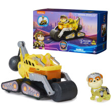 Paw Patrol: The Mighty Movie Construction Toy Truck with Rubble Mighty Pups Action Figure Lights and Sounds Kids Toys for Boys & Girls 3+