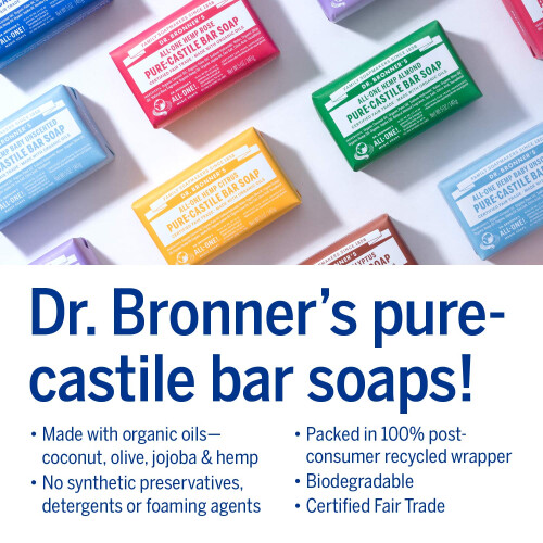 Dr Bronner's Dr. Bronner's - Σαπούνι Pure-Castile (Λεβάντα, 5 oz, 2-Pack) - Με Βιολογικά Έλαια 2