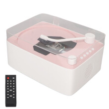 Bluetooth CD Player HiFi Sound Speaker Supports AUX USB CD Music Player with Remote Control Dust Cover for Home Kids