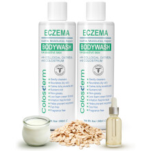 Colosderm Duschgel fr empfindliche Haut fr Damen und Herren 2er-Pack feuchtigkeitsspendendes Duschgel mit Kolostrum und kolloidalem Haferflocken