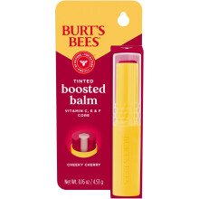 Burts Bees teint de la cerise effracable de baume boost; Nourrissement de la vitamine C E et du Core F; Humidit 24 heures sur 24; Couleur cons