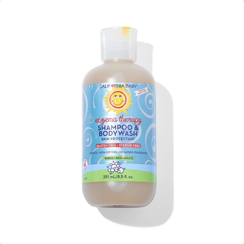 Eczema Unscented Shampoo & Body Wash | Soothes Irritation | 100% Plant-Based | Allergy-Friendly | Steroid-Free | 251 Ml / 8.5 Oz. California Baby