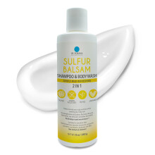 Dr. Robaina Schwefel-Shampoo und Duschgel Psoriasis-Shampoo | Lindert Juckreiz, Schuppenbildung und Rtungen und hilft, Rckflle zu vermeiden | Ha